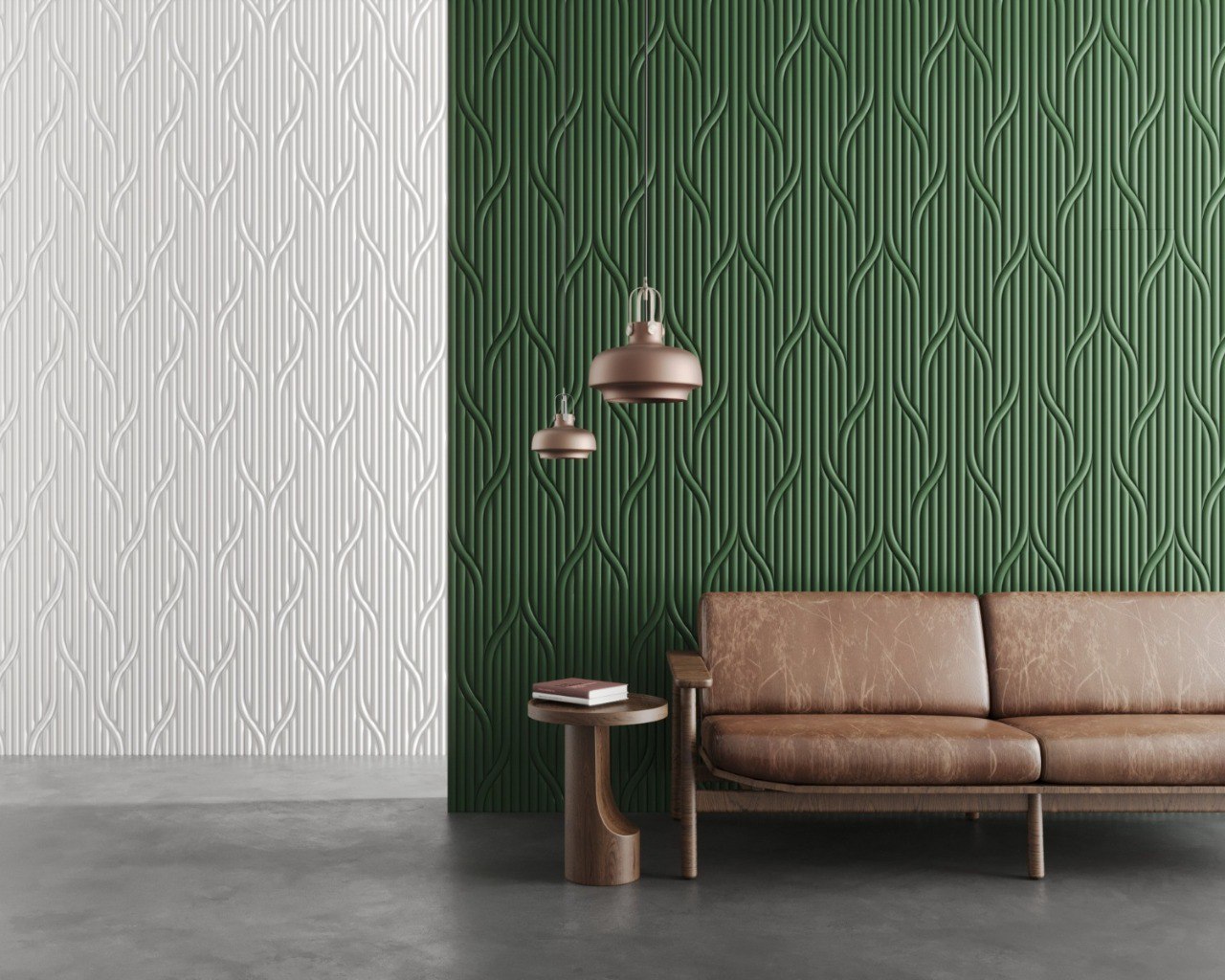 Panel decorativo de pared 3D W213 HILL TRACE