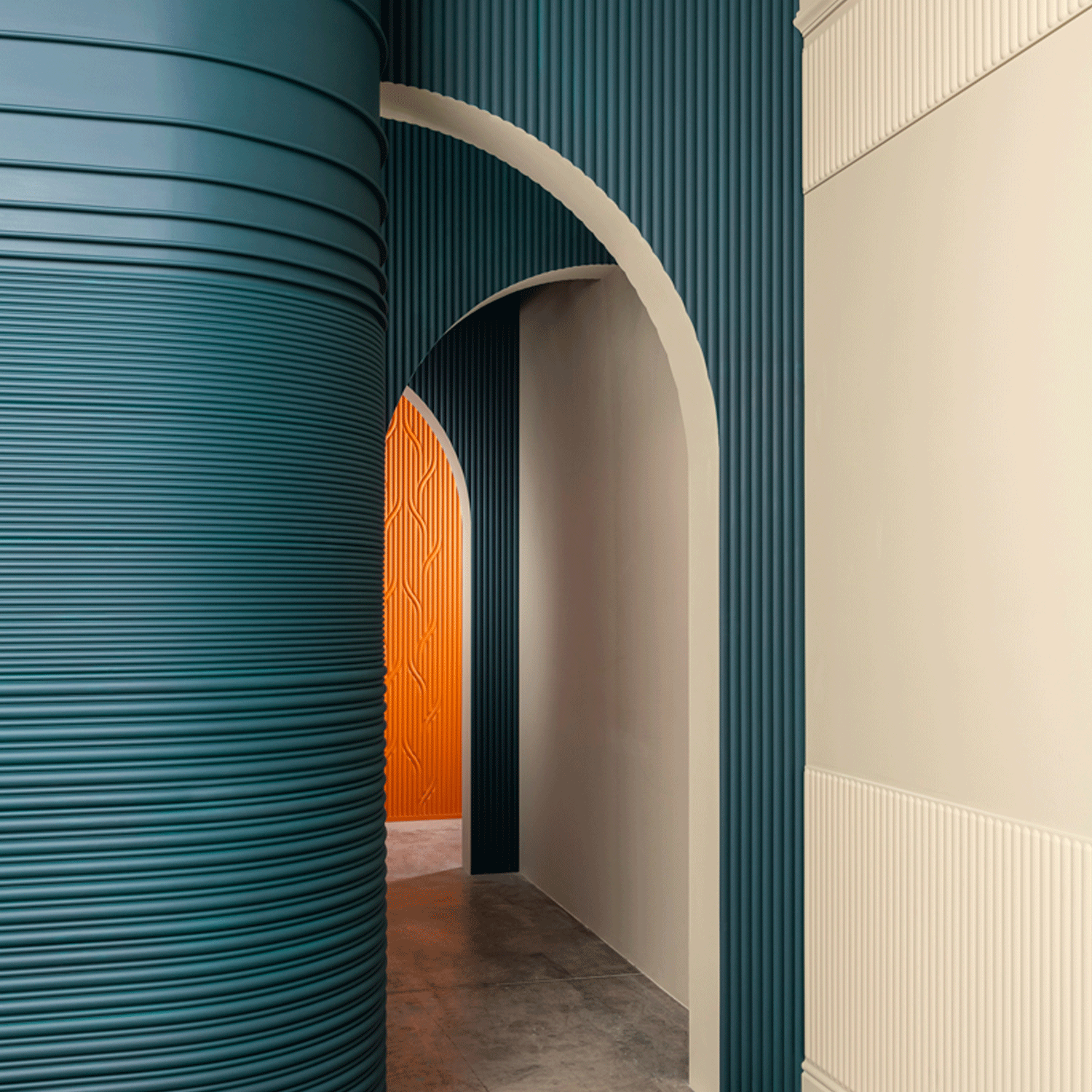 WX211 FLAUTA - Panel decorativo de pared 3D - 200 x 25,5 x 1,7 cm (largo x ancho x alto) Orac Decor