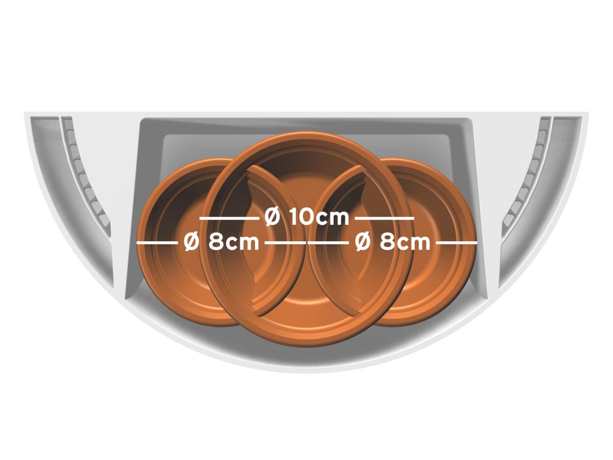 Kit Cache-pot de fleurs suspendu Blanc - suspension de Jardinière Botaniq Artiteq