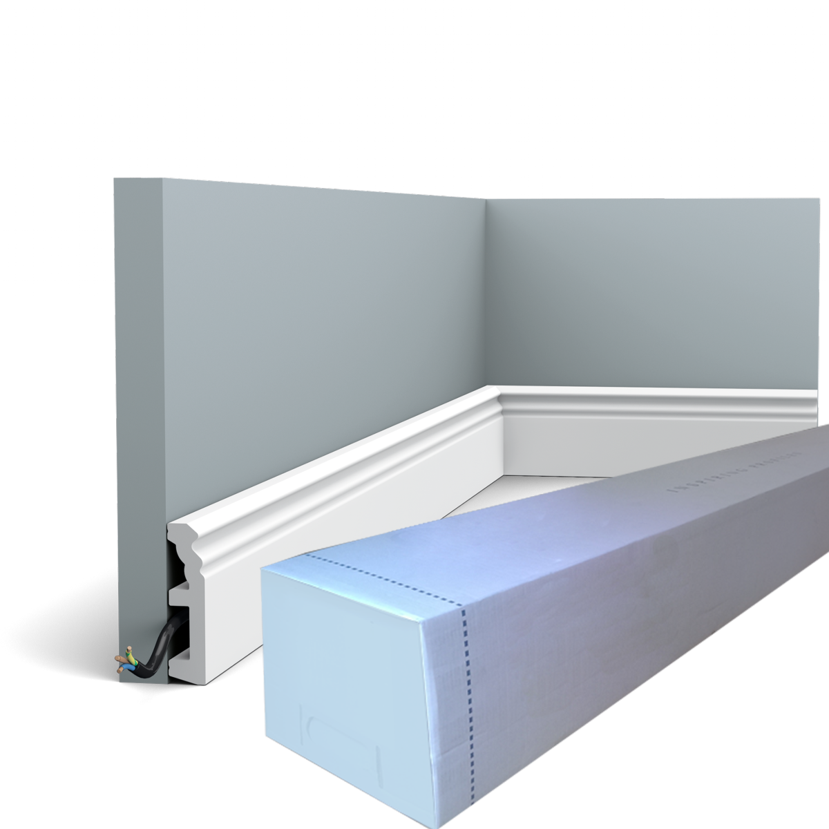 SX195 Plinthe Orac Decor -8 x 1,9 x200cm (h x p x L) - plinthe décorative polymère