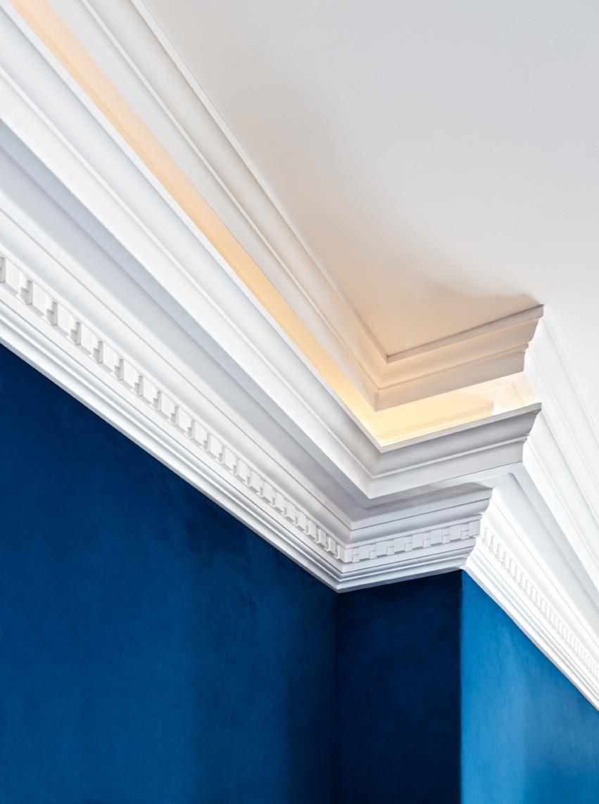 C422 Corniche plafond polyuréthane Orac Decor Luxxus - 17x19,5x200cm (h x p x L) moulure décorative