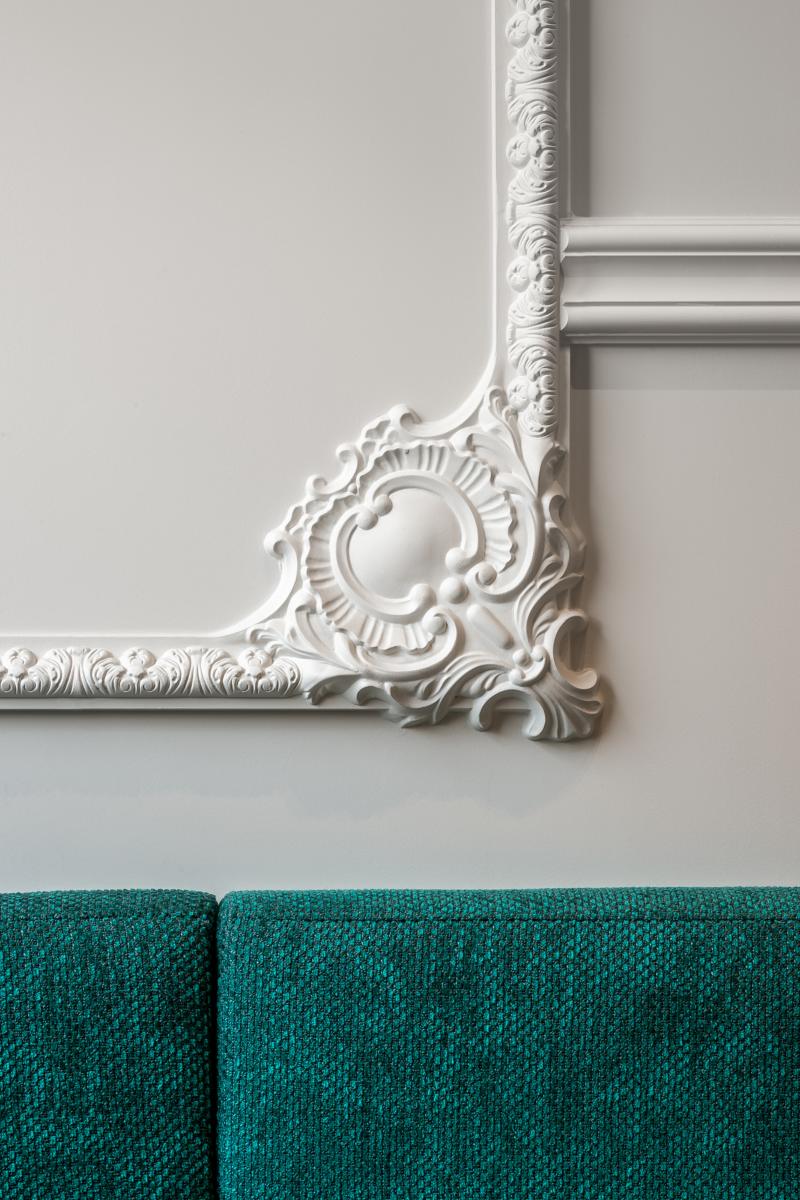 Moldura de pared Orac Decor P3020 - 6 x 3,2 x 200 cm (alto x ancho) - moldura decorativa de poliuretano