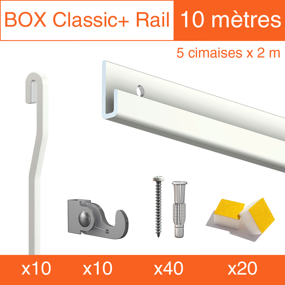 Cimaise Box Artiteq Classic+ PREMIUM - Kit accrochage tableau
