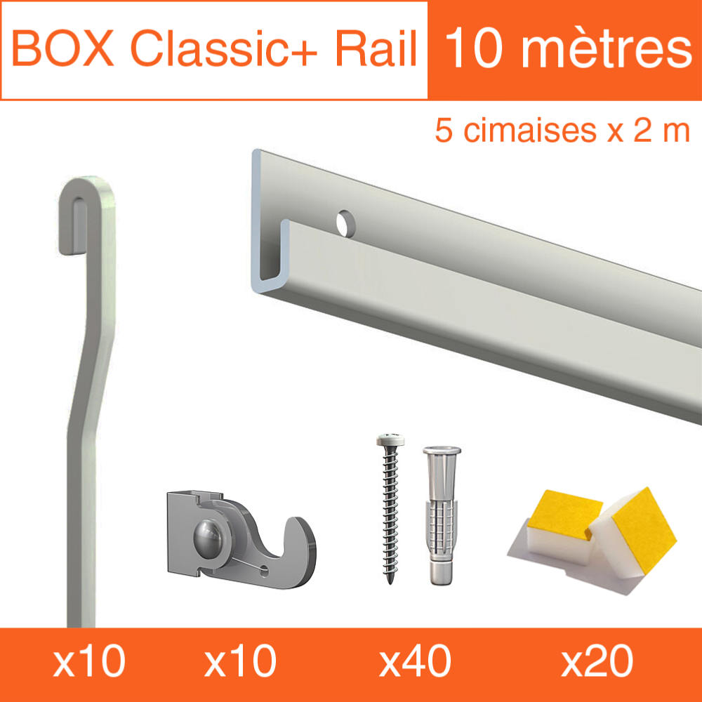 Cimaise Box Artiteq Classic+ PREMIUM - Kit accrochage tableau
