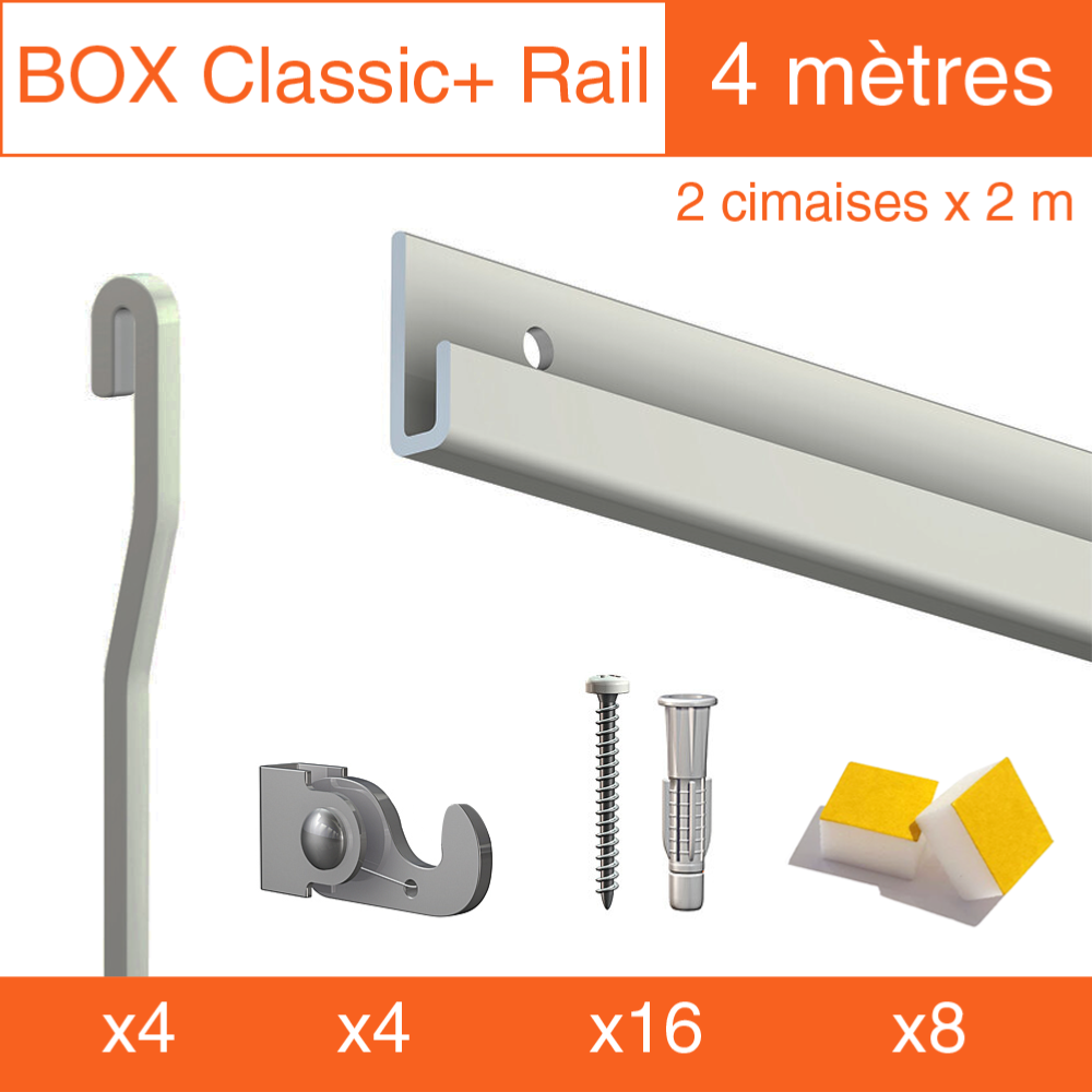 Cimaise Box Artiteq Classic+ PREMIUM - Kit accrochage tableau