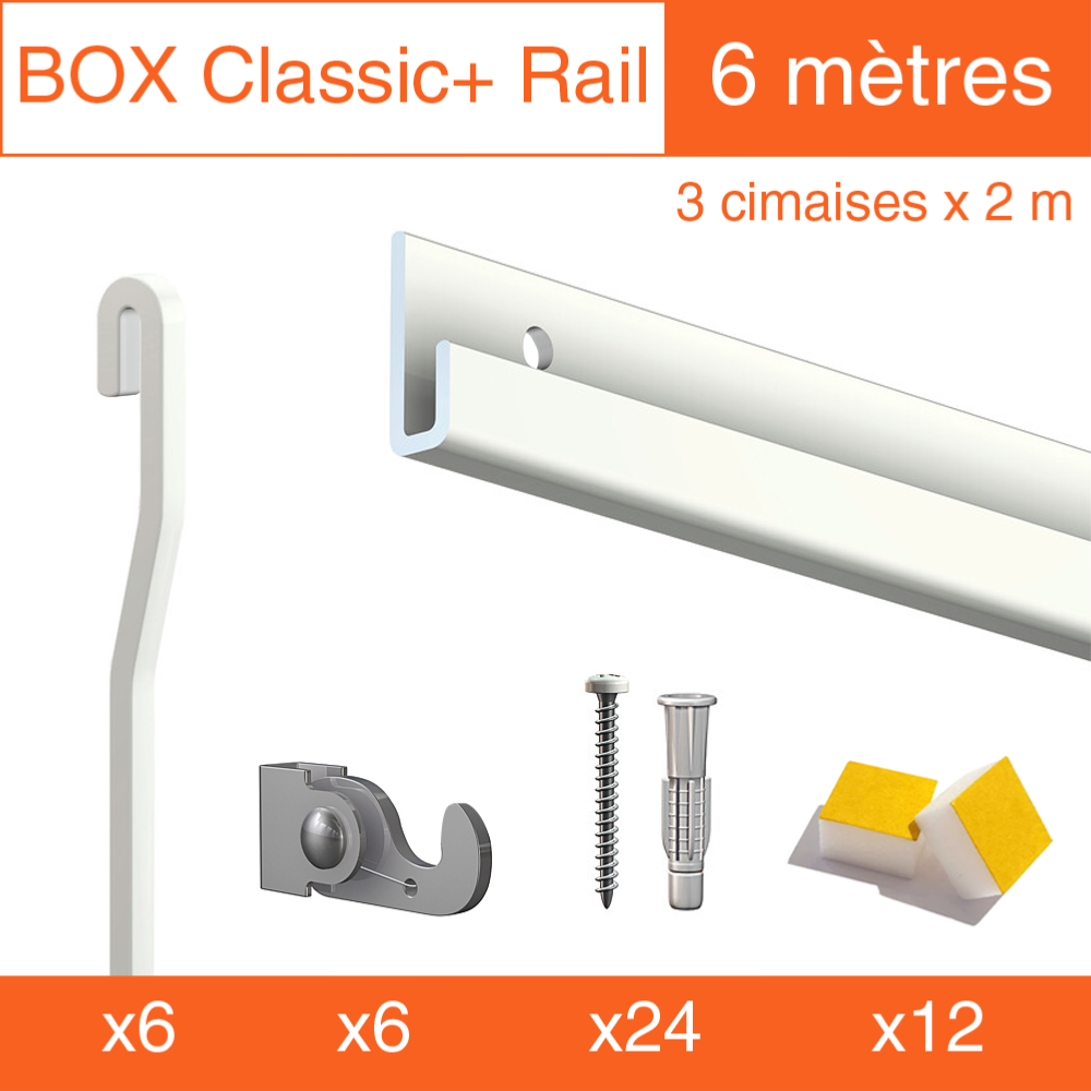 Cimaise Box Artiteq Classic+ PREMIUM - Kit accrochage tableau
