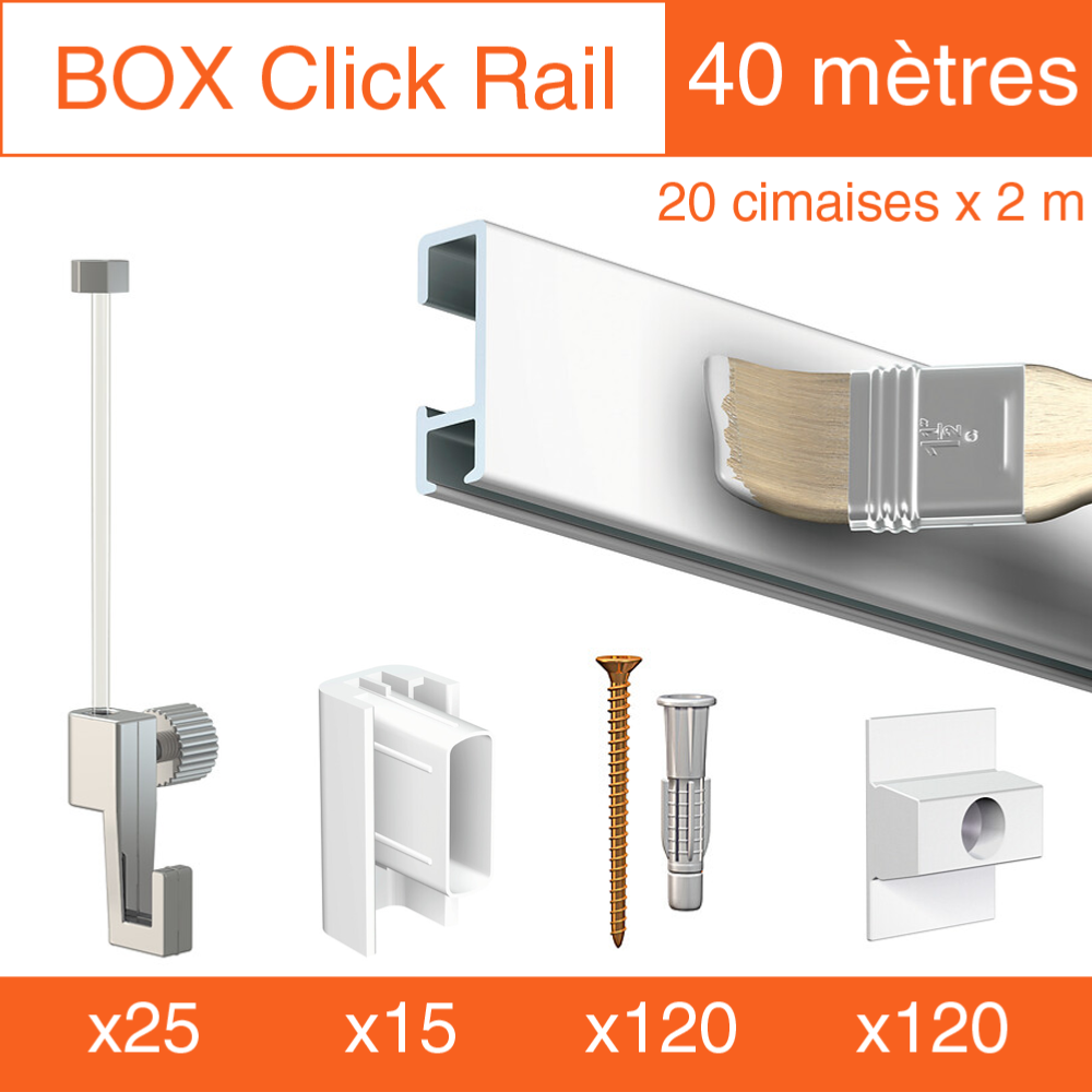 Cimaise Box Artiteq Click ÉCO - Kit accrochage tableau