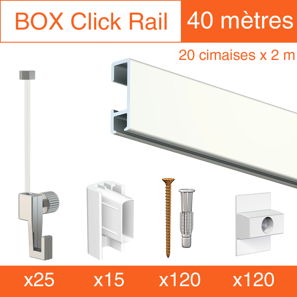 Cimaise Box Artiteq Click ÉCO - Kit accrochage tableau