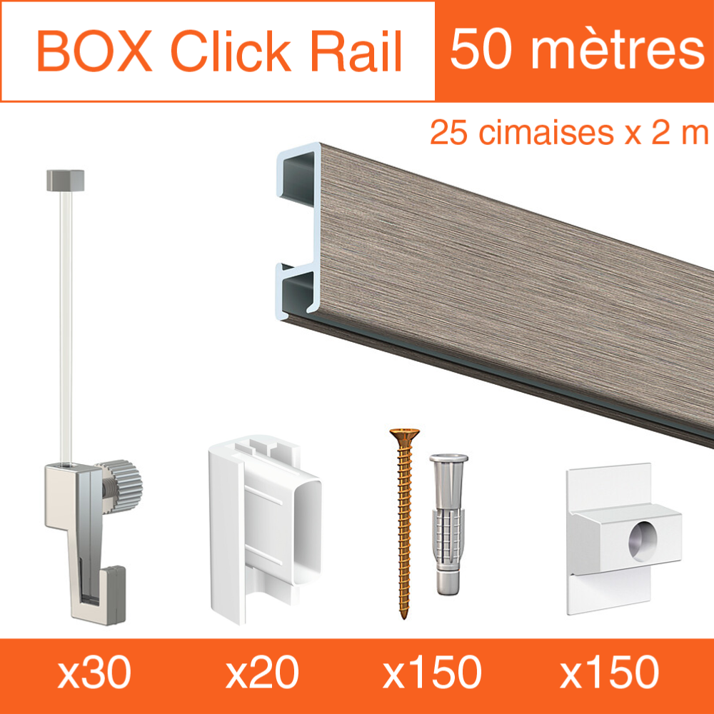 Cimaise Box Artiteq Click ÉCO - Kit accrochage tableau