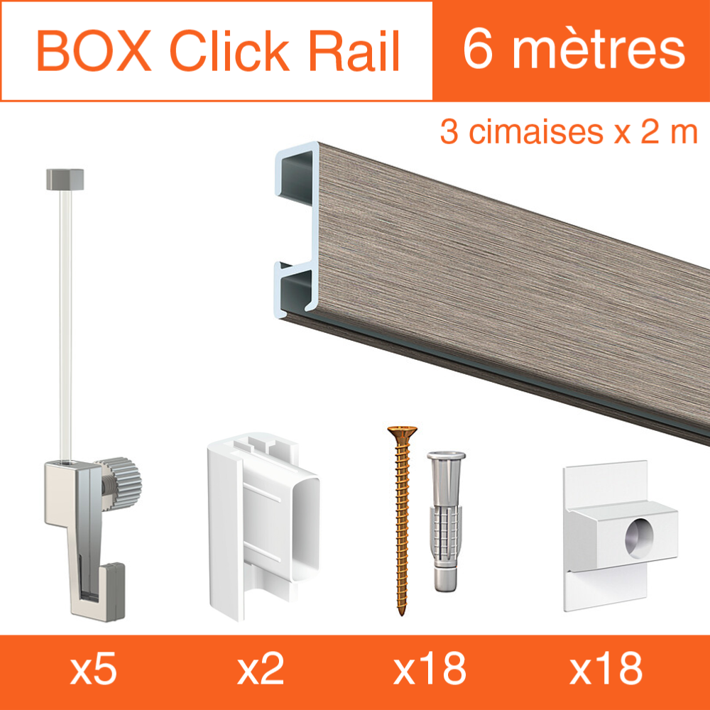 Cimaise Box Artiteq Click ÉCO - Kit accrochage tableau