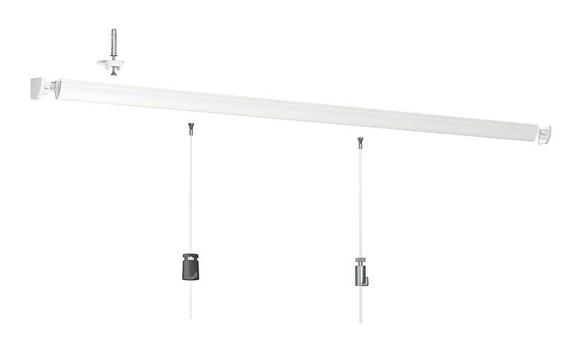 Paquete de 4 tapas de extremo de riel con sistema de clic - Accesorio para riel de cuadros Artiteq