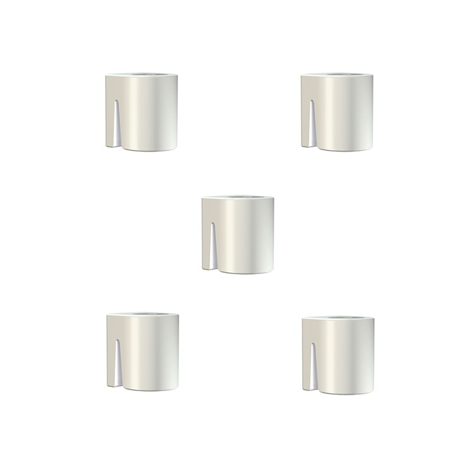 Paquete de 5 ganchos superiores cilíndricos - Accesorio para riel de cuadros Artiteq