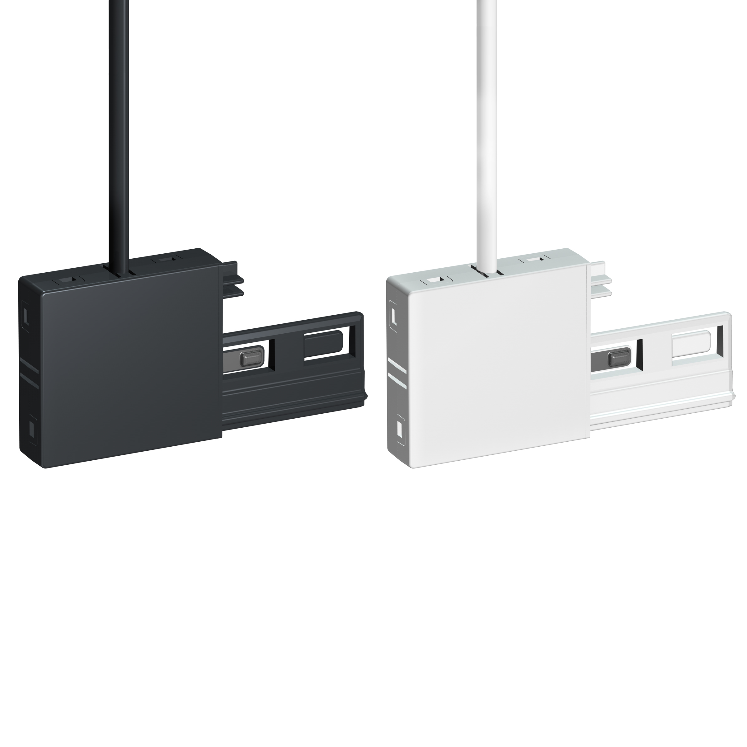Connecteur d'alimentation sur le haut Illume Duo Rail 300 cm- Accrochage éclairage
