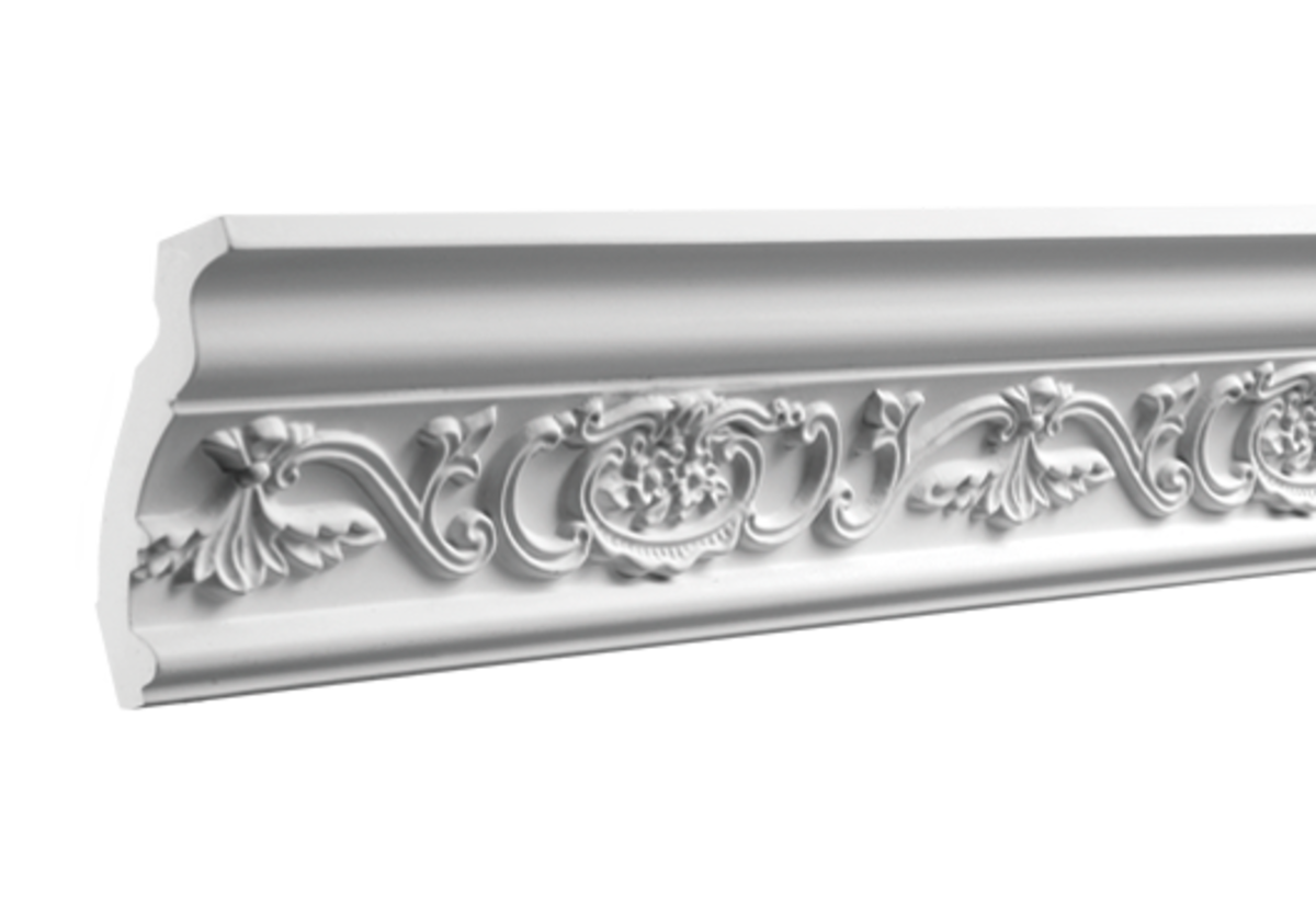 Corniche plafond C162 8,5 x 6 cm - Polyuréthane Cimaises &+