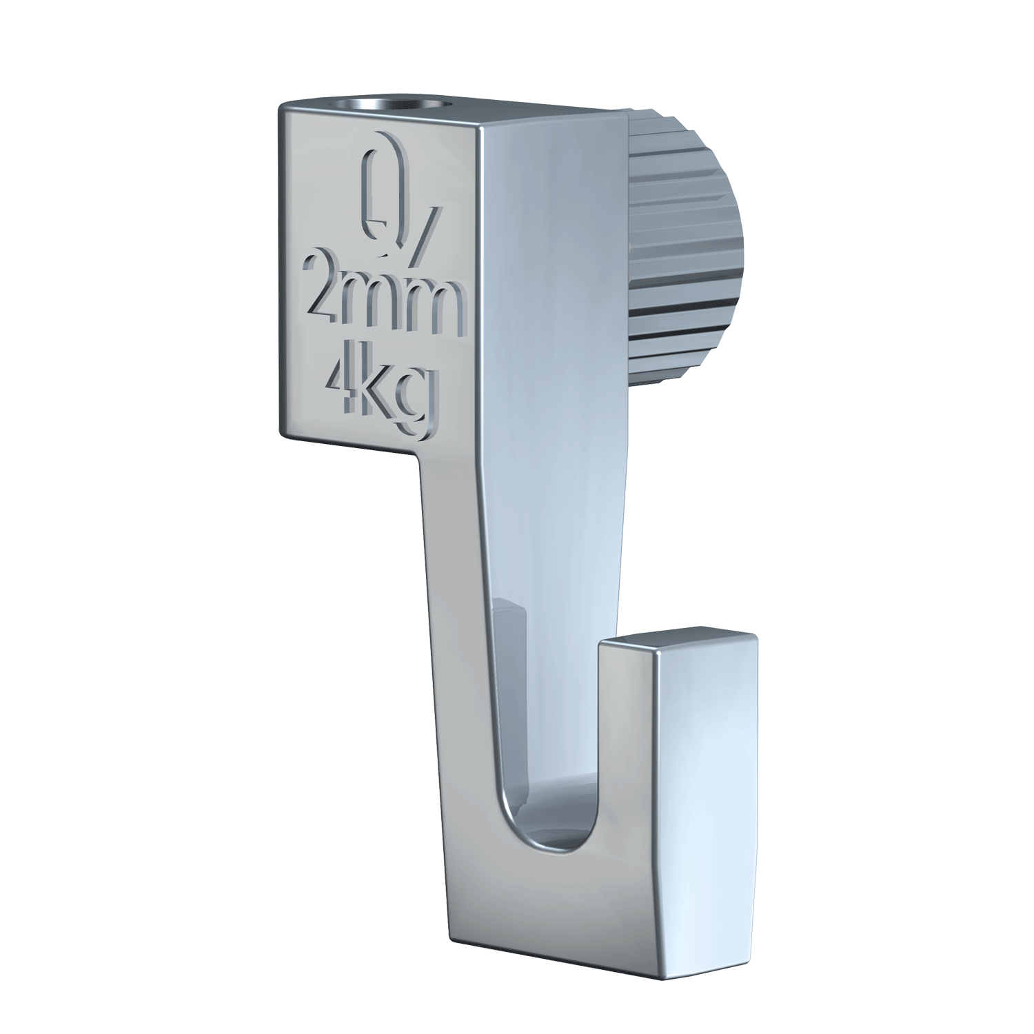 Paquete de 5 ganchos de tornillo ajustables de 4 kg y 2 mm - Accesorio para riel de cuadros Artiteq