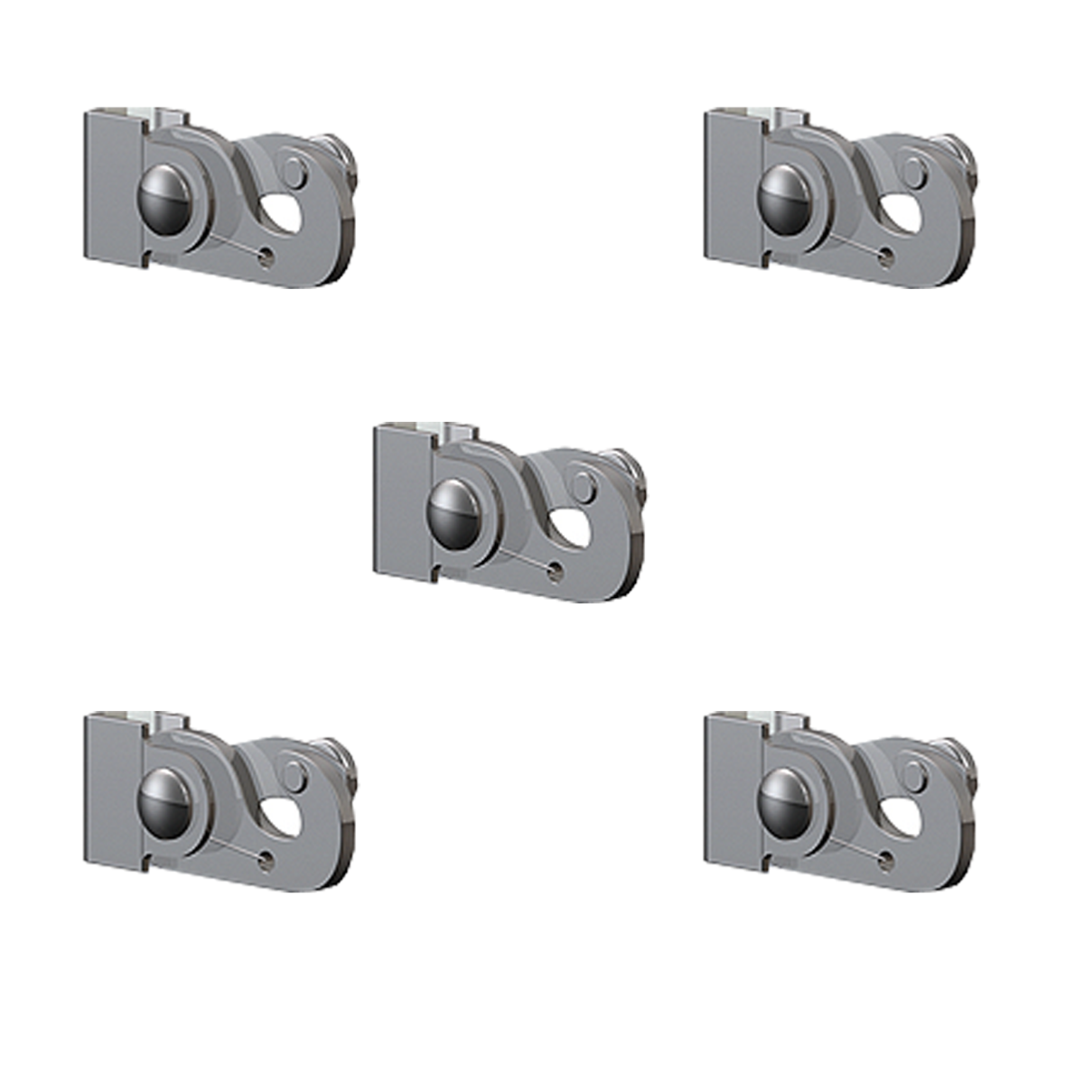 Pack 5 crochets tableau auto-bloquants anti-vol 40 kg 4x4 mm - Accrochage Tableau Artiteq