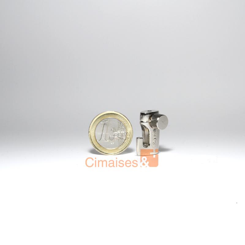 Pack de 5 crochets réglables à vis H50 pour tableau - 5kg - 2 mm - Accessoire Cimaise Newly