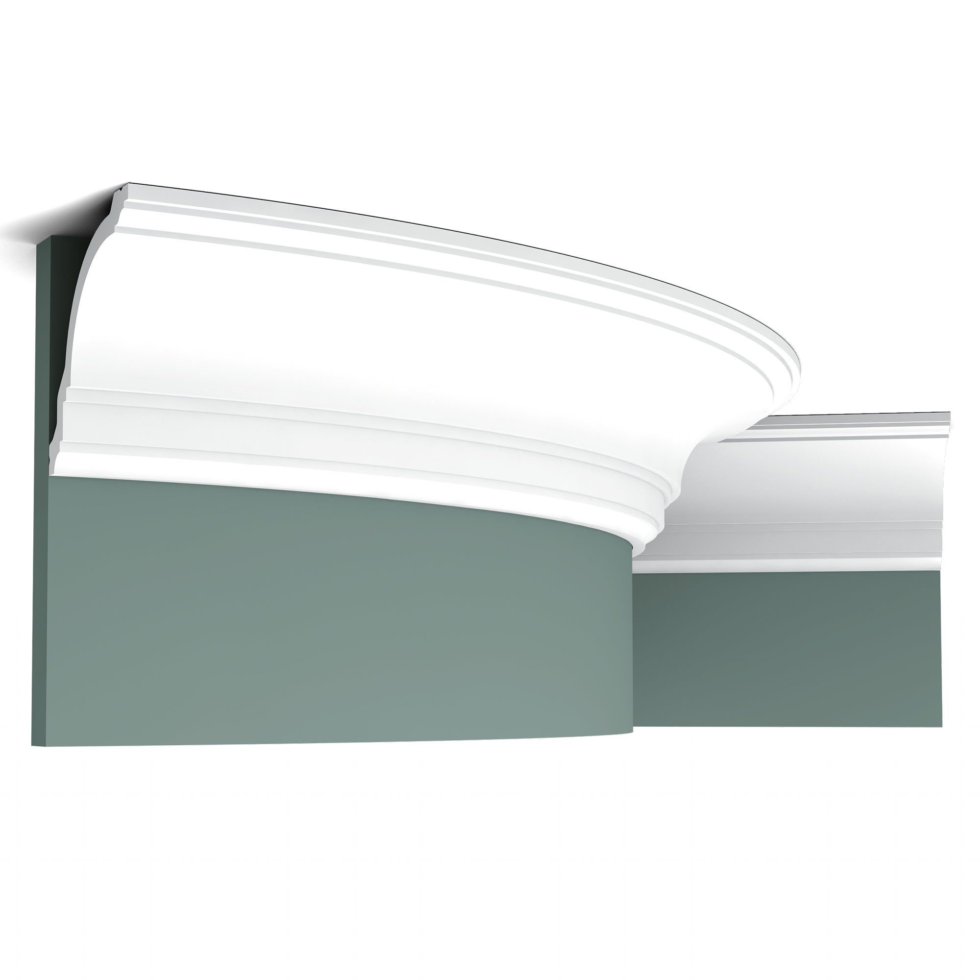 CX106F Flexible Corniche plafond Orac Decor - 12x12x200cm (h x p x L) - moulure décorative polymère