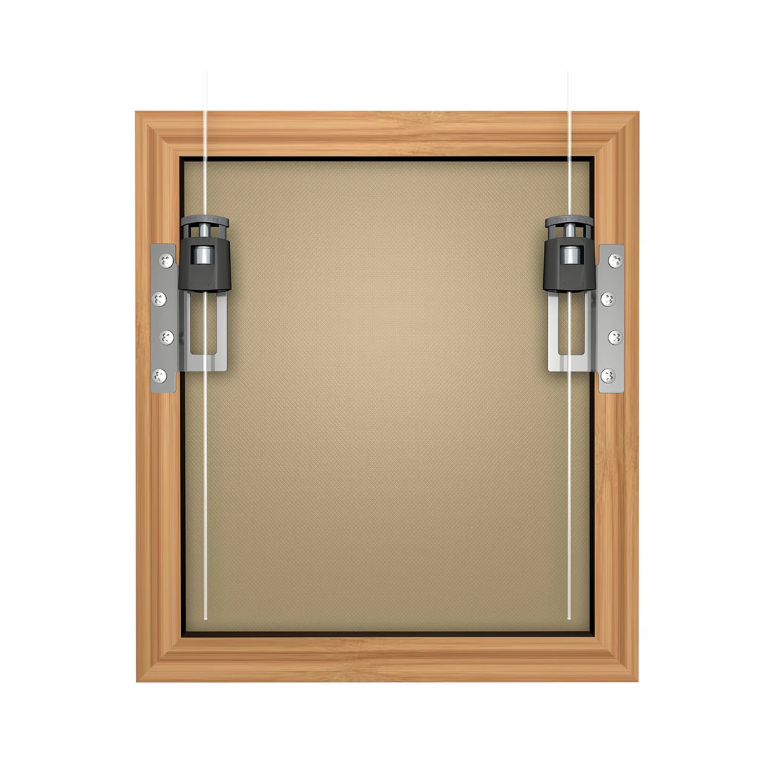 Attaches à visser pour cadre en bois - 4 pièces - 16 vis fournis