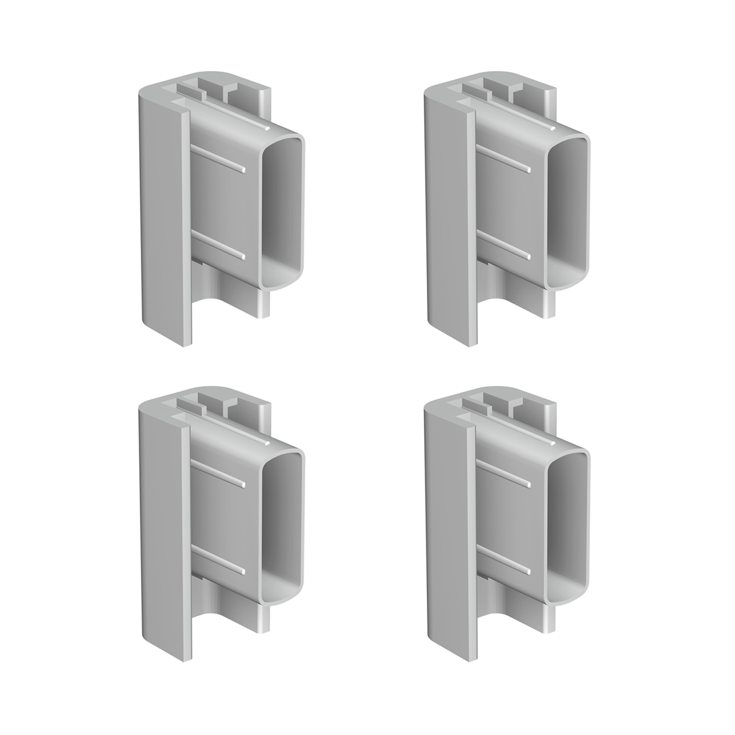 Pack 4 embouts d'arrêt Cimaise Click Rail - Accessoire Cimaise Artiteq