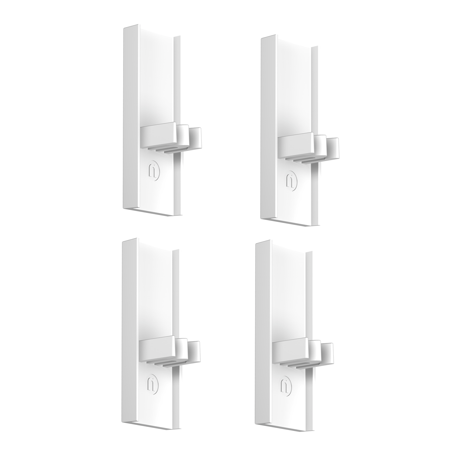 Pack de 4 embouts d'arrêt Blancs pour Cimaise Gallery-Click Rail R30 + R35 - Accessoire Cimaise Tableau Newly