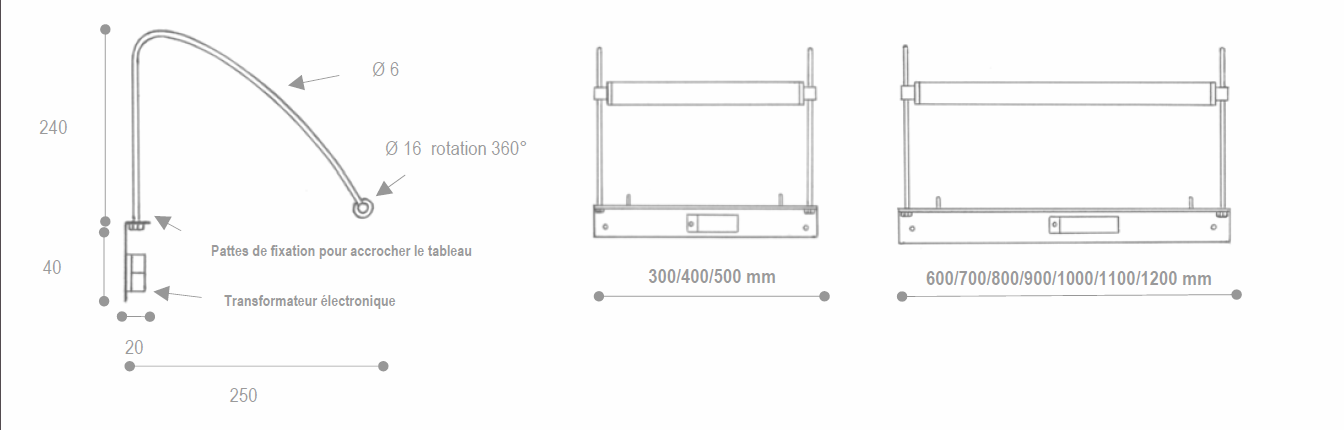 CAMONDO (Abrigo oculto por el cuadro) - Aplique de pared LED Mauduit-Biard 5W