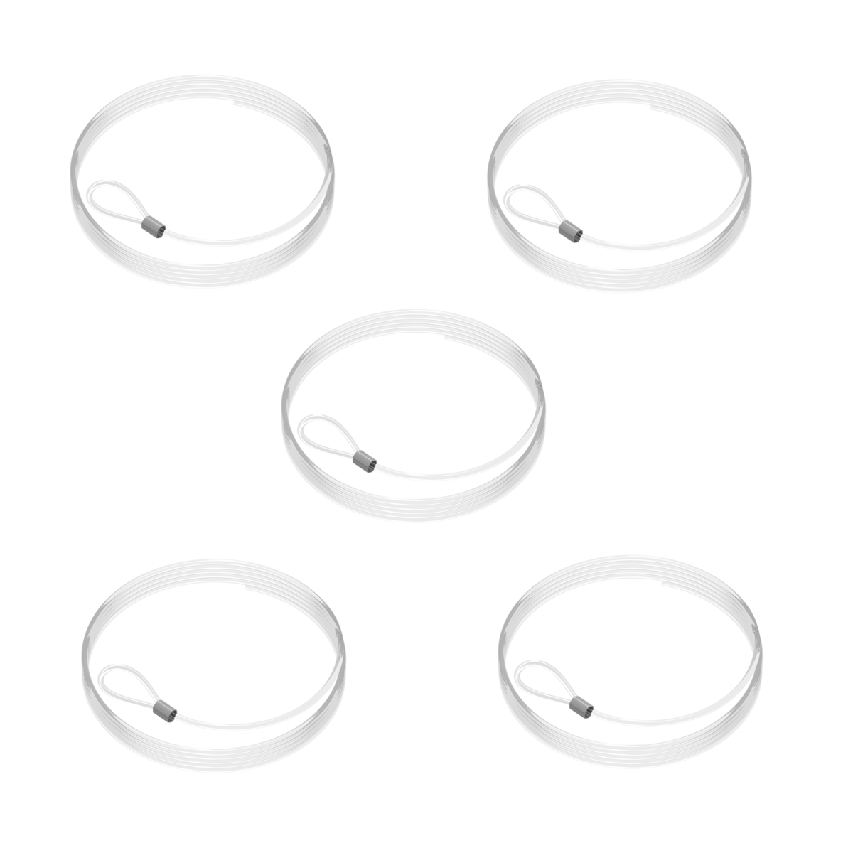 Pack 5 fils perlon transparents à oeillet 2 mm - Accrochage Tableau Artiteq