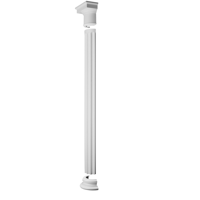 K1111 Chapiteau pour demi-colonne polyuréthane Orac Decor