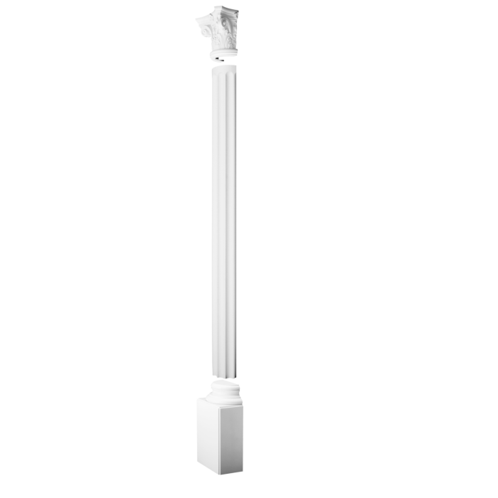 K1131 Socle pour demi-colonne polyuréthane Orac Decor