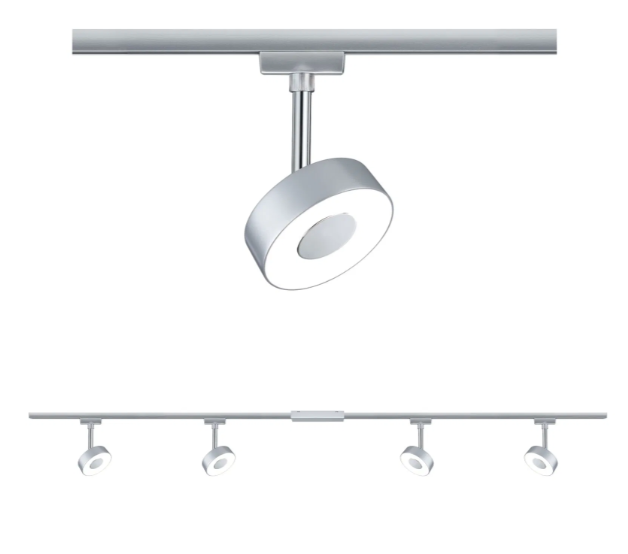 Kit complet Urail Circle avec 4 spots - Eclairage sur Rail plafond