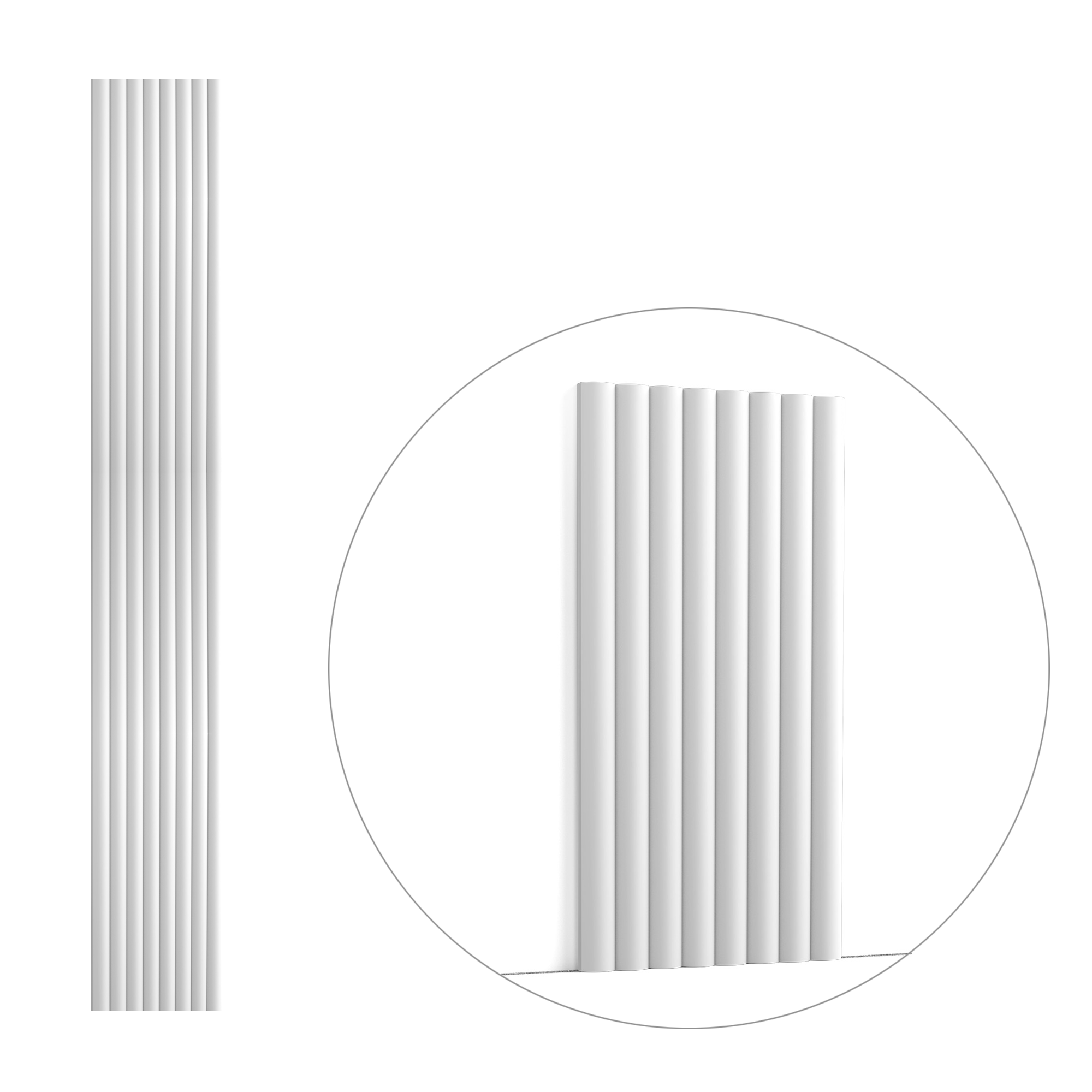 Panel decorativo 3D para pared W110 HILL – 25 x 1,6 (ancho x alto) Orac Decor