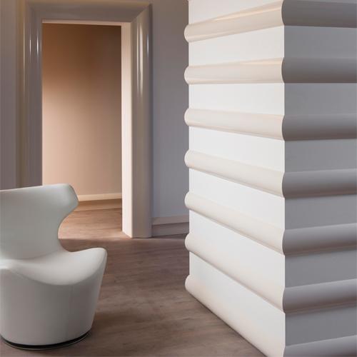 P3070 Cimaise murale Orac Decor - 12,5x3x200cm (h x p x L) - moulure décorative polyuréthane