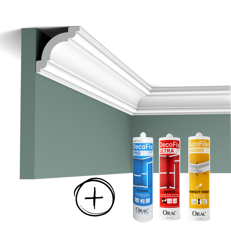 Pack MKP 8 mètres linéaires CX124 + colles L 200 x H 4,9 x L 4,9 cm
