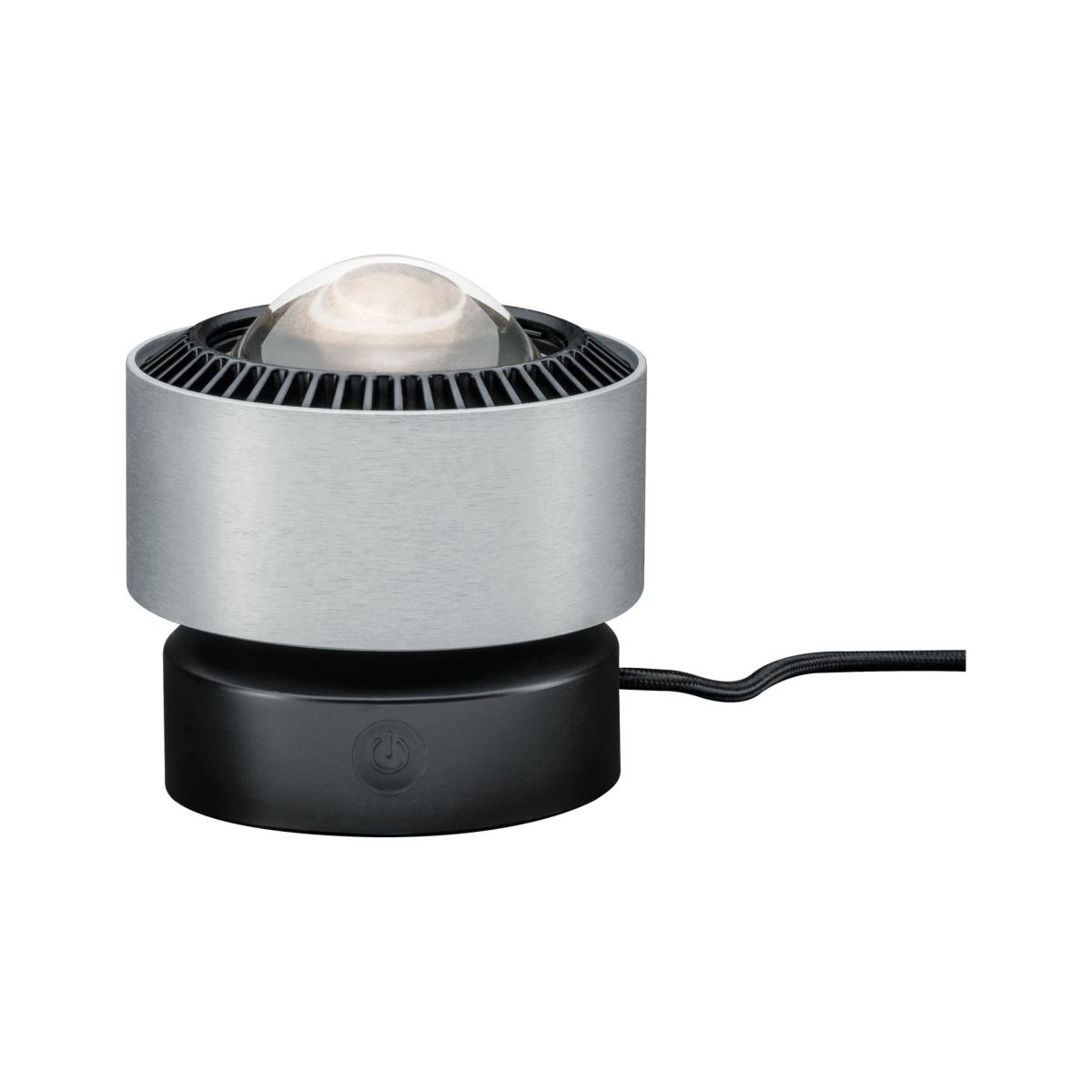 Spot à poser pour tableau LED Aldan 3,5W noir et alu brossé