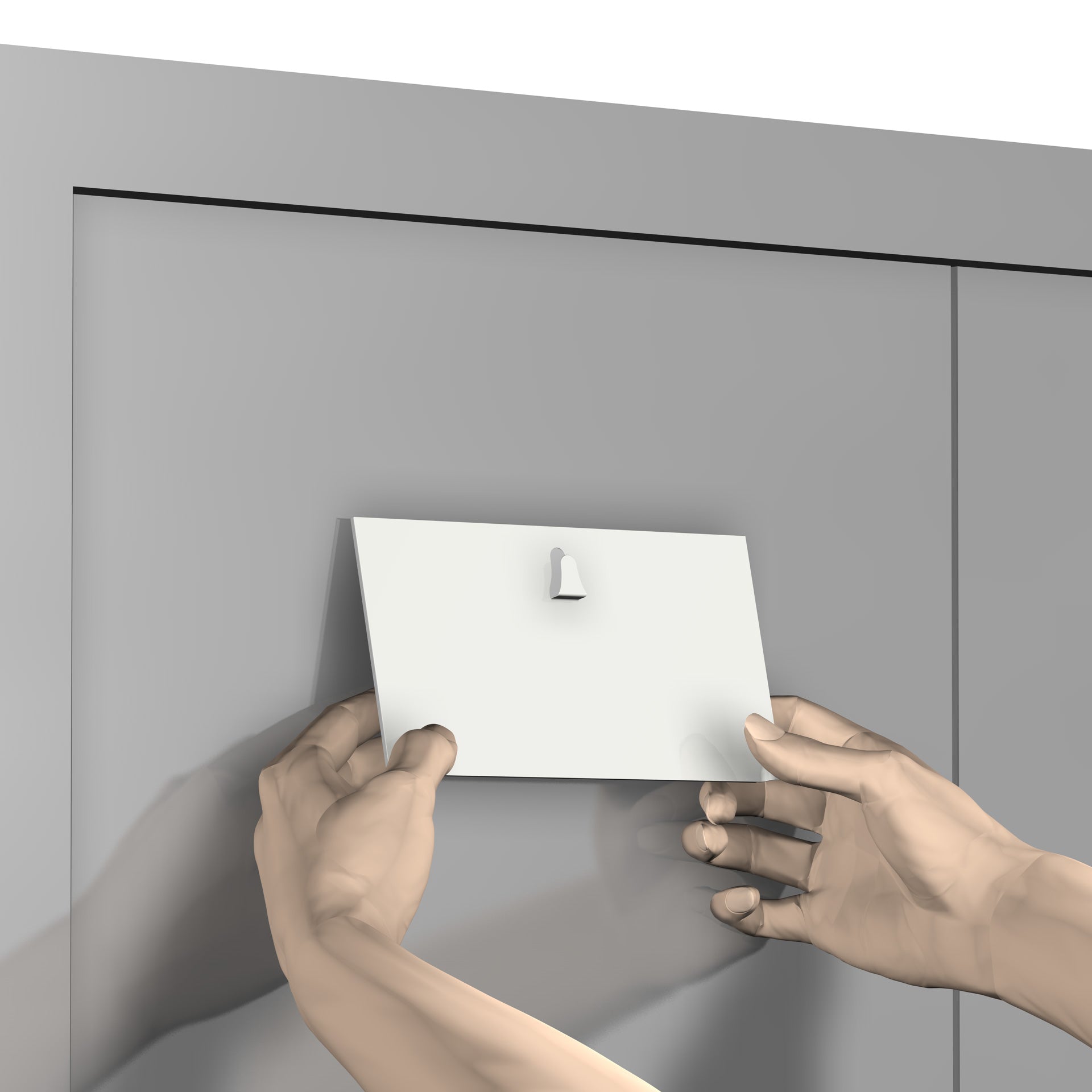 Plaque accrochage magnétique tableau pour cloison métallique - Artiteq