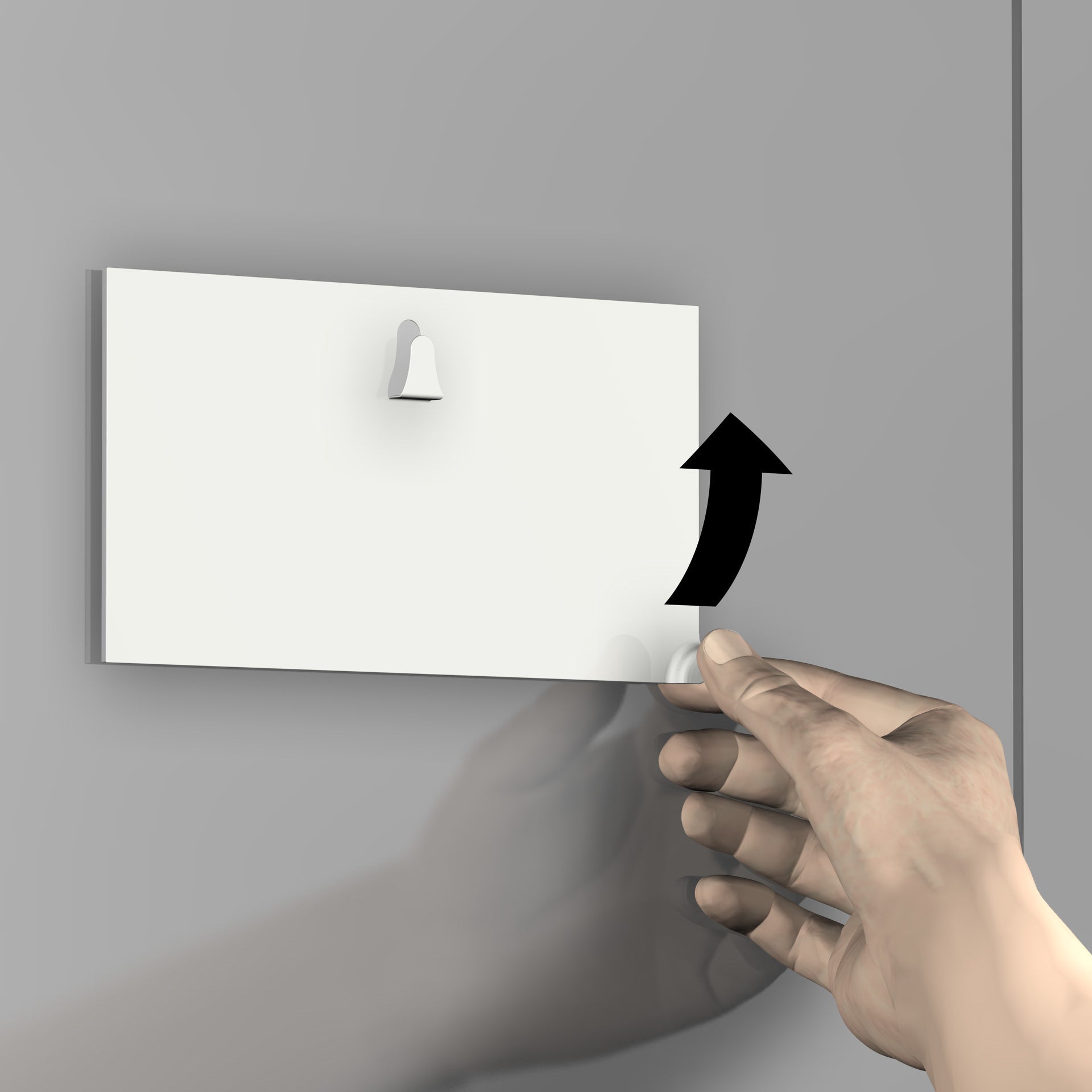 Plaque accrochage magnétique tableau pour cloison métallique - Artiteq