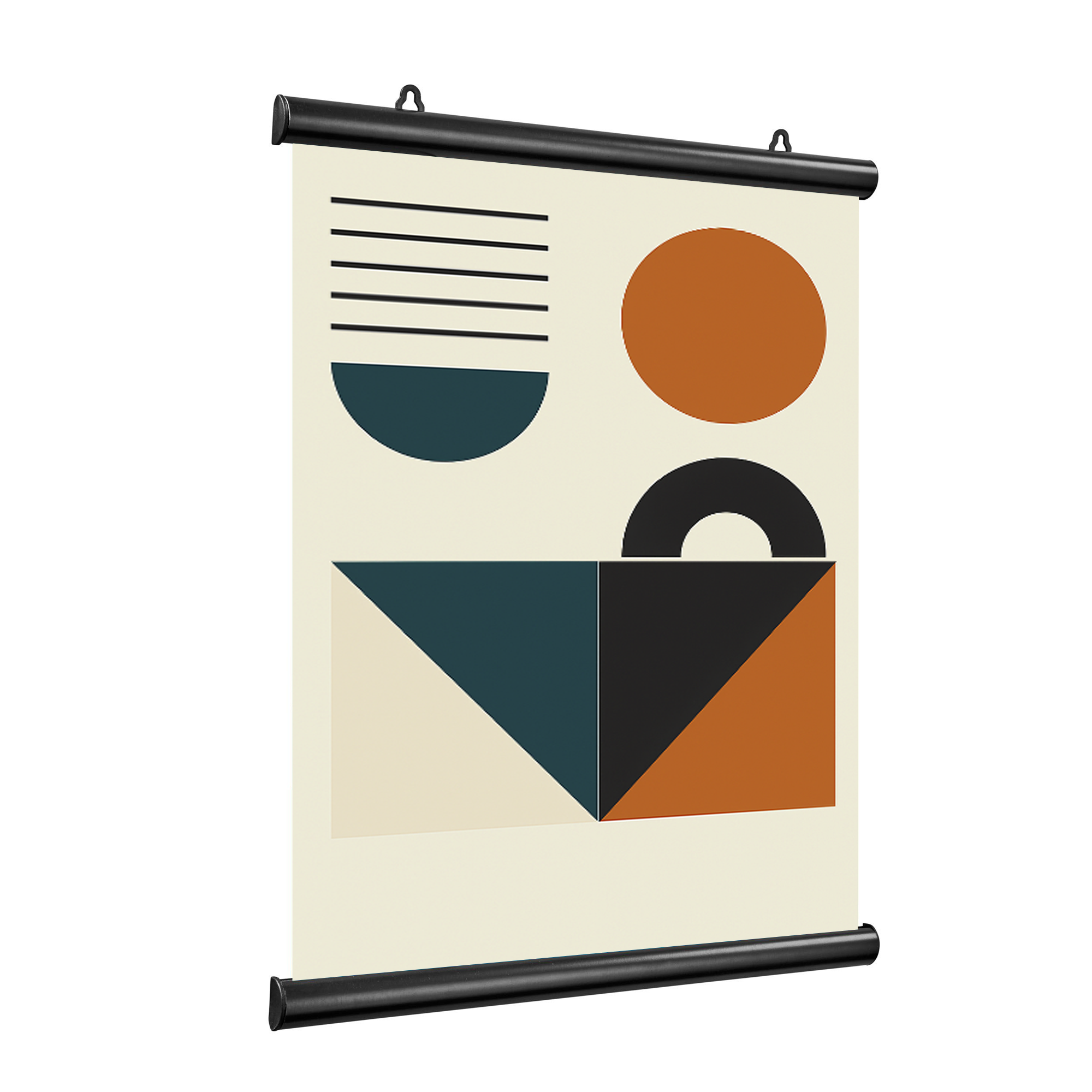 Profils porte affiche poster clipsable - noir