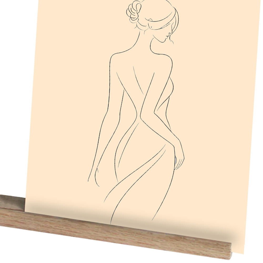 Porte photo en bois - étagère en chêne double rainure