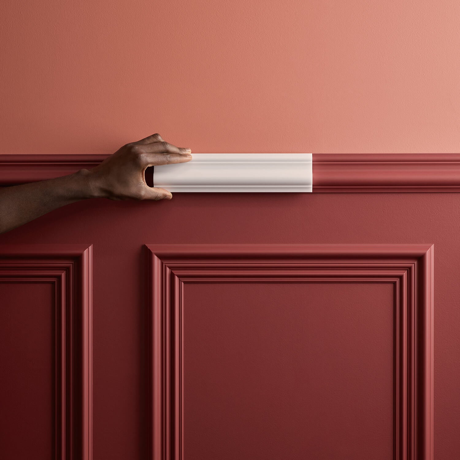 PX202F Flexible Orac Decor Wall Rail - 7.5x5x200cm (hxpx L) - molding