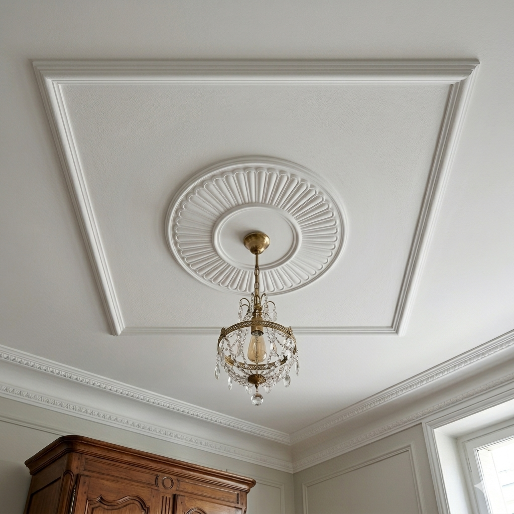 Rosace plafond 40,4 cm R047 - Polyuréthane
