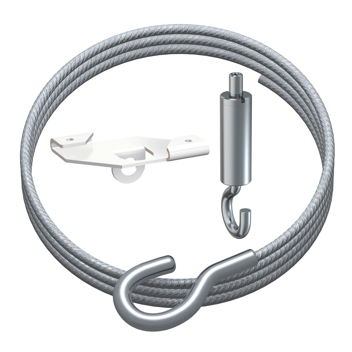 Set de suspension faux plafond pour plexi PLV