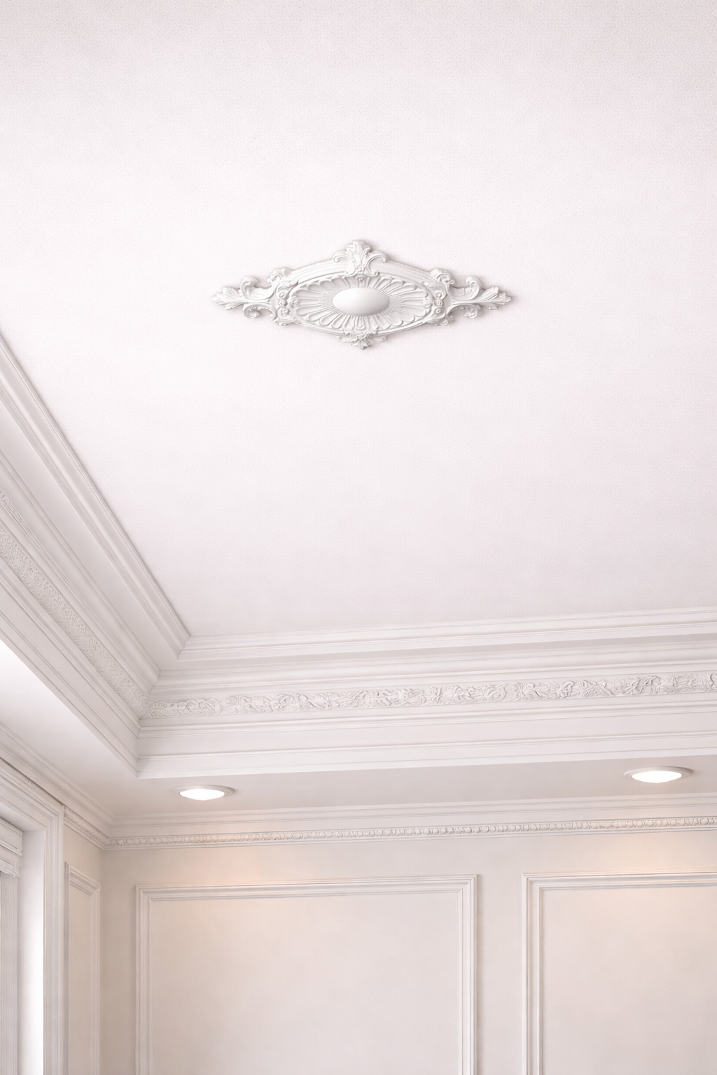 Rosace plafond 31,3 x 58,85 cm R043 - Polyuréthane