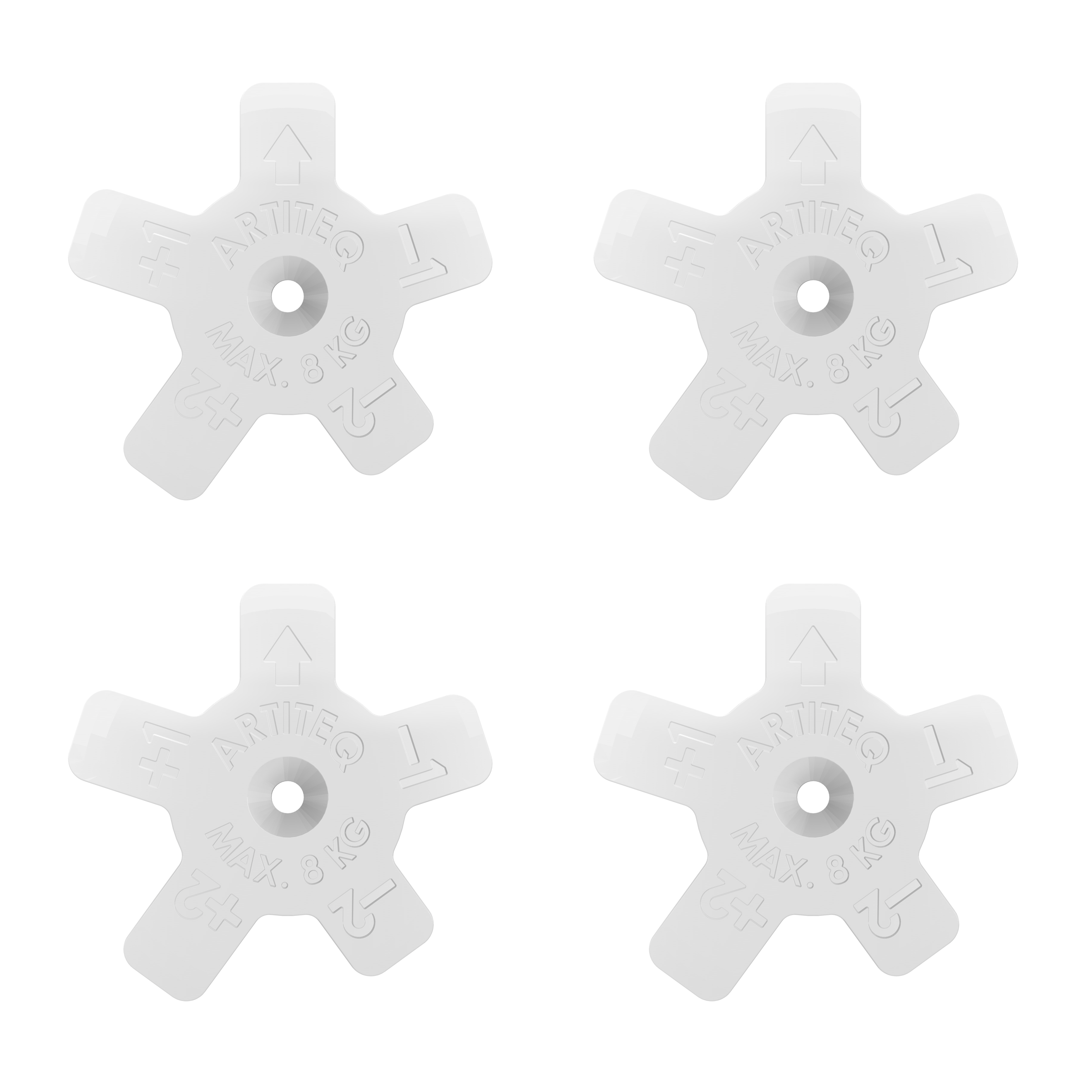 Pack 4 supports muraux pour plaques Dibond - Accessoire Cimaise Artiteq