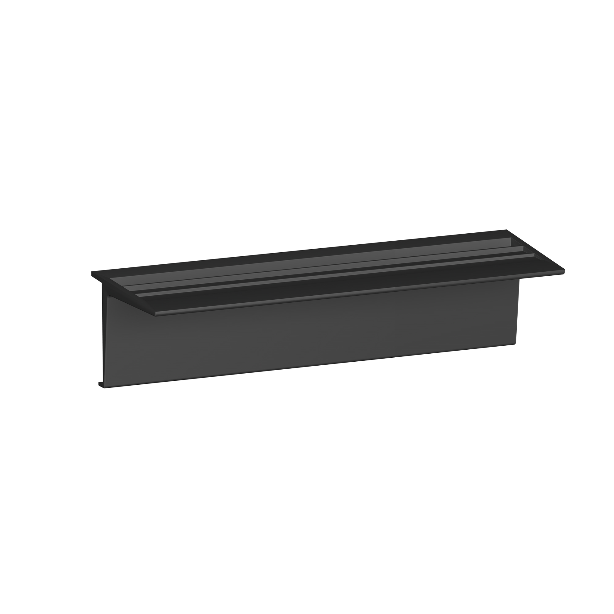 Tablette à clipser pour Info Rail Noir - Support-Clip - Artiteq