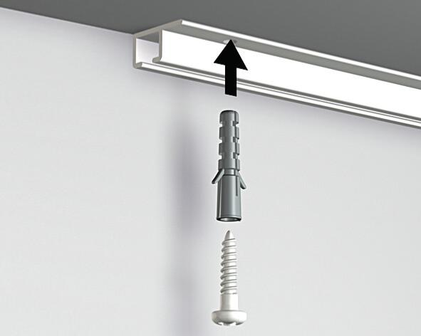 Cimaise Plafond Top Rail - Cimaise Tableau pour plafond Artiteq