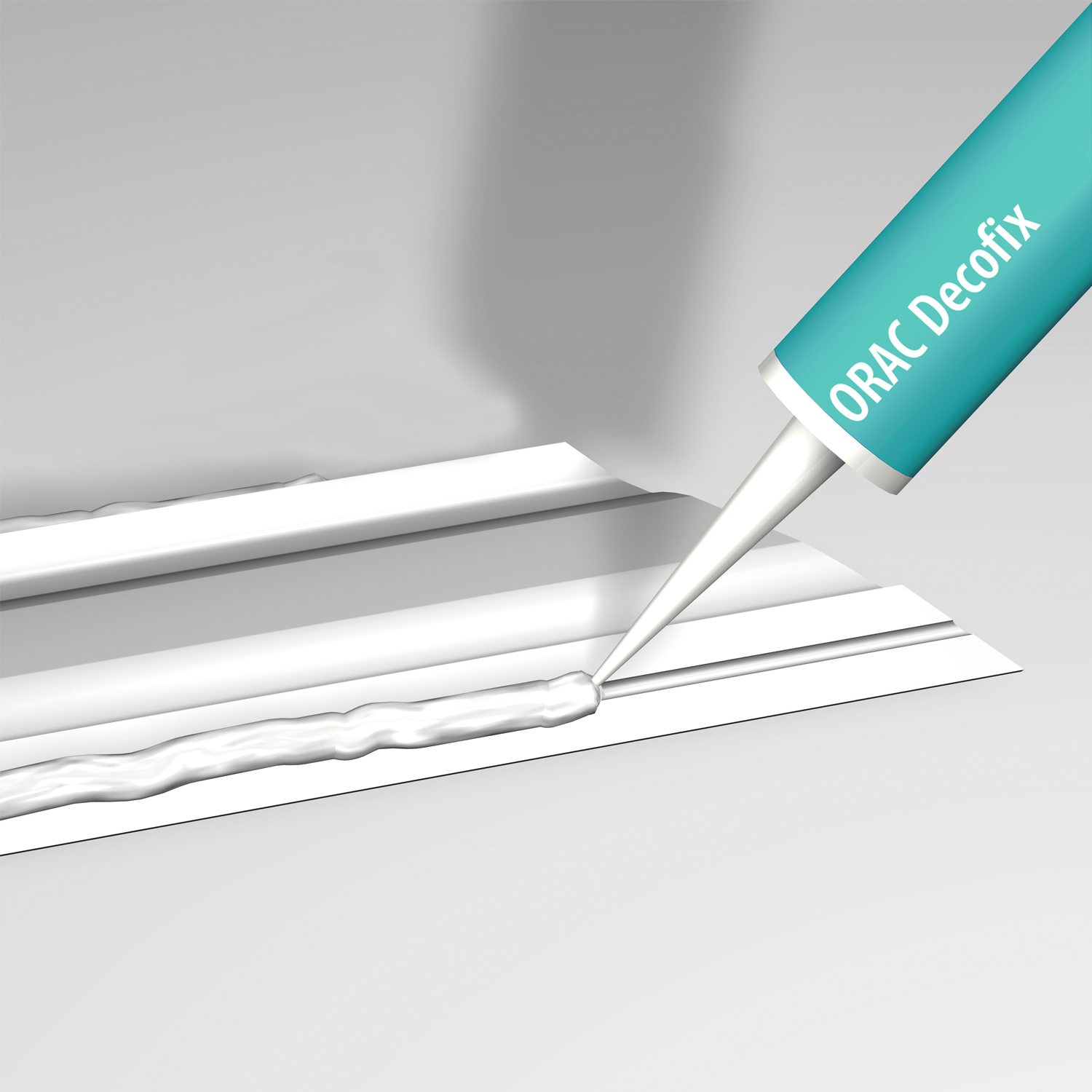 Pegamento Orac Decor Decofix Power FDP700 - Fijación ultra fuerte para paneles, cornisas, molduras y zócalos - 290 ml