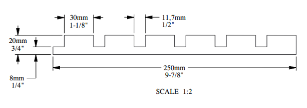 W111 BAR - Panneau Revêtement Mural Décoratif 3d – 200x25x2cm (L x l x h) Orac Decor