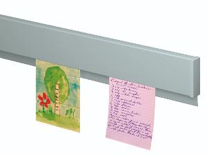 Info Rail 50 cm Gris pour suspendre dessin, poster, feuilles de présentation - Cimaise Artiteq