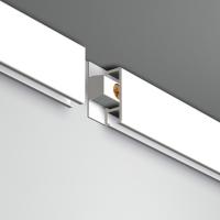 Cimaise Click Rail Blanc laqué 200 cm + clips de fixation + vis & chevilles murs creux - Cimaise Tableau Artiteq 