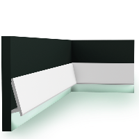 Echantillon SX179 DIAGONAL Plinthe Orac Decor - 9,7x2,9x10cm (h x p x L) - plinthe décorative polymère